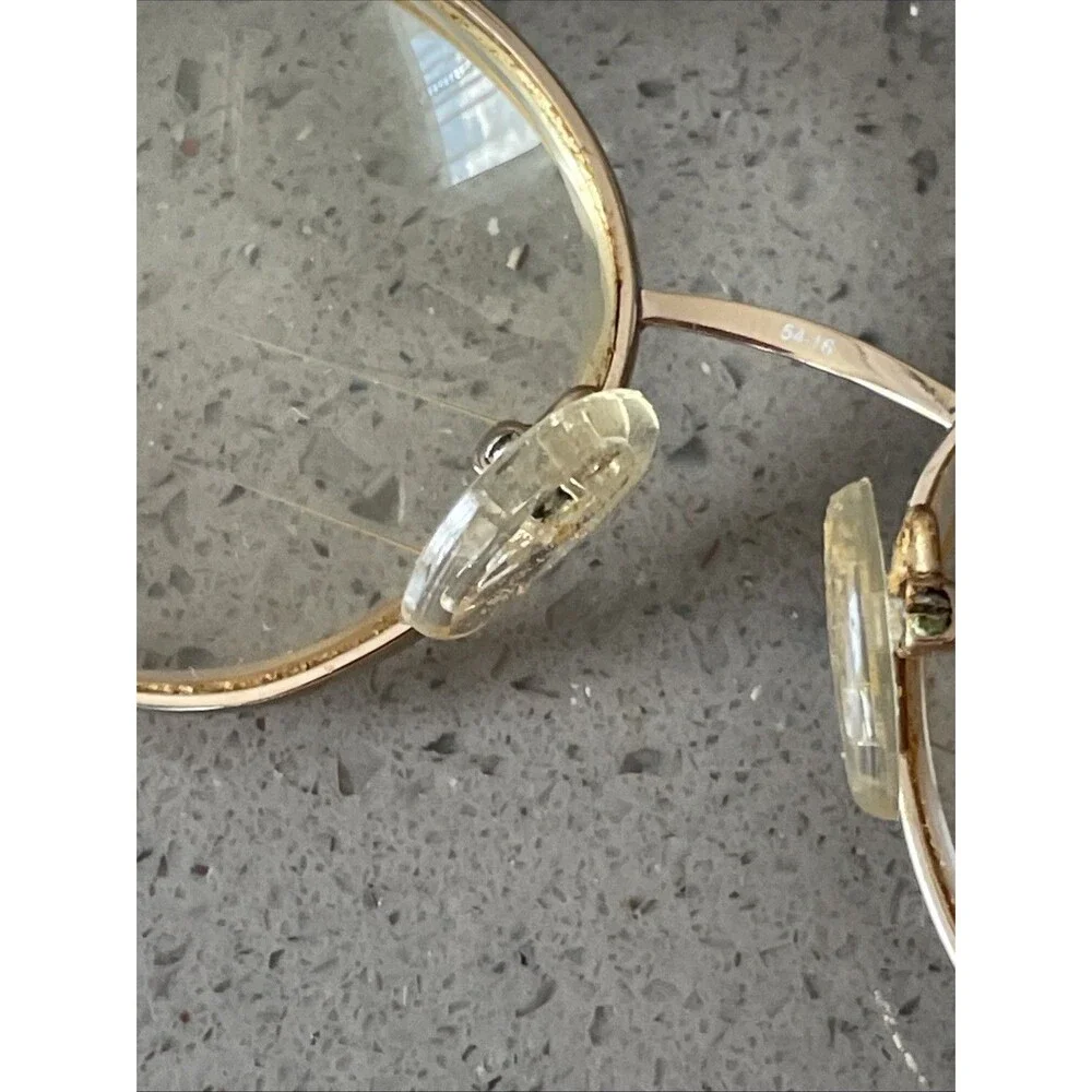 La Strada Eyeglasses Frames ONLY 118 0N3S Gold Metal 54-16-140 Full Rim pink